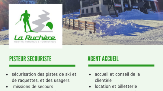 Offres d’emploi Centre Nordique